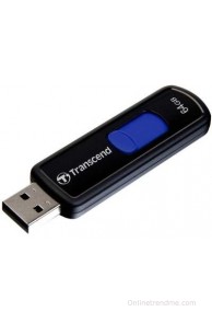 Transcend JetFlash 500 64 GB Pen Drive(Blue)